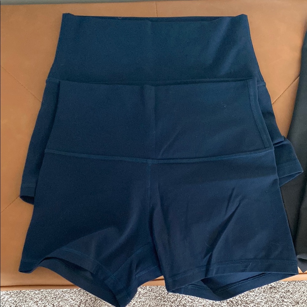 Qty 2! Lululemon Athletica Navy Align shorts